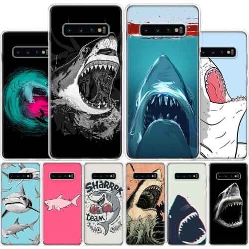 Ocean Whale Sharks Fish Cover Phone Case For Samsung Galaxy S10 S20 FE Ultra Note 10 9 8 S9 S8 Plus Pro Lite S7 S6 J4 J6 + Coque