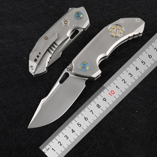 Damascus Folding Knife Outdoor Survival Knife Self-defense EDC