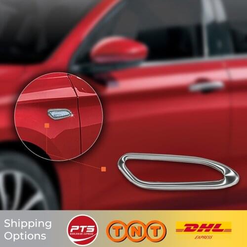 For Fiat Tipo Egea 2015 2016 2017 2018 2019 2020 Car Accessories ABS Chrome Around Signal Body Molding Moulding Trim 2 pcs