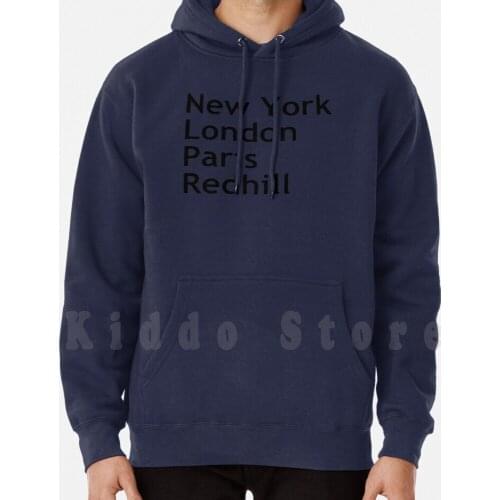 New York London Paris Redhill hoodies long sleeve Redhill Surrey English England
