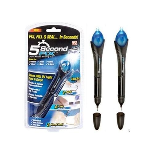 1 pcs 5 Second Fix UV Light Repair Tool With Glue Super Powered Liquid Plastic Welding Compound