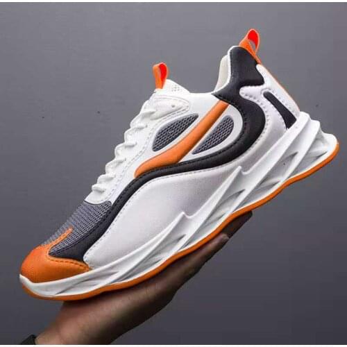 New White Platform Men Daddy Sneakers Round Toe Lace Up Male Thick Sole Fashion Brand Designer Loafers Sports Trainer Man Shoes