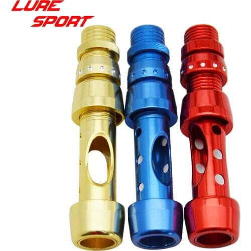 LURESPORT 2pcs Aluminum Carved Reel seat Boat Rod metal reel seat Rod Building Component Repair Fishing DIY Accessory