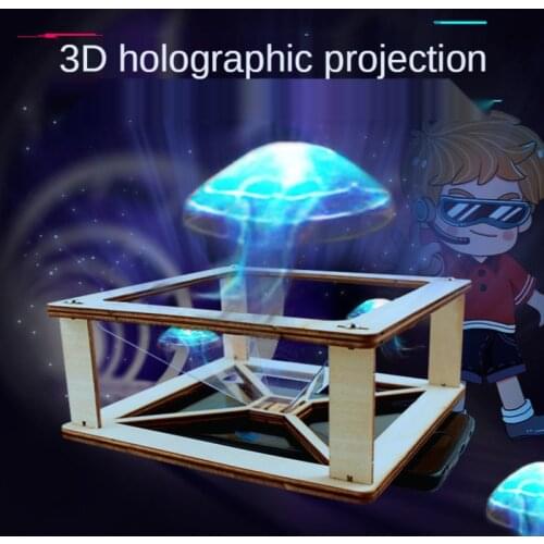 Science Small Handmade 3D Holographic Projector Primary School Kindergarten Science Experiment Invention DIY Material