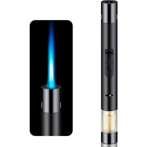 Metal Torch Gas Lighters windproof Cigar Butane Lighters Spray Gun Portable Jet Lighter Kitchen Outdoor Candle Ignition tool