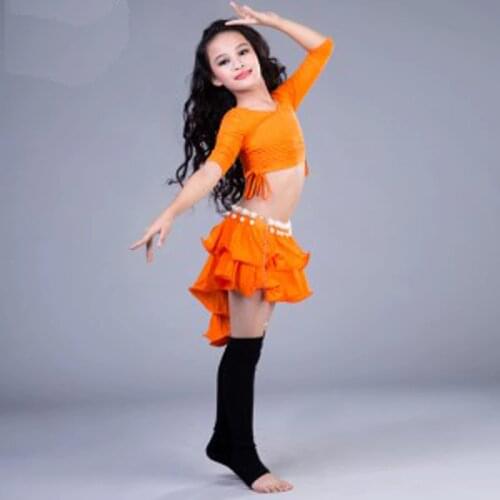 New Child Belly Dance Costumes Kids Indian Dancing Dress Children Bollywood Dance Suits for women Performance Dance Wears
