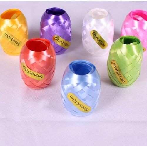 6PCS/Pack 5mm*10m Balloon Ribbons Rope Latex Foil Confetti Helium Ballon Strapping tool Wedding Birthday Party Baby Ribbons