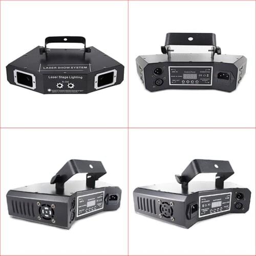 Promotion 4 Lens Line Pattern Laser Dj Disco Laser RGB DMX Light Party Projector DJ Show KTV Scanner Club Show Time Lighting