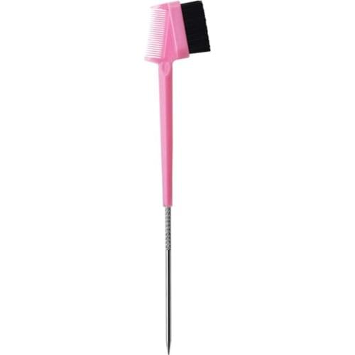 Q1FB 3 in 1 Edge Brush with Pin Tail Double Sided Control Hair Comb Hair Edge Brushes
