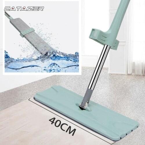 Free Hand Washing Floor Mop with Spin Lazy Flat Mop Rag for Microfiber Pad Cleaning Kitchen Home Mop 360 Rotating Magic Mop