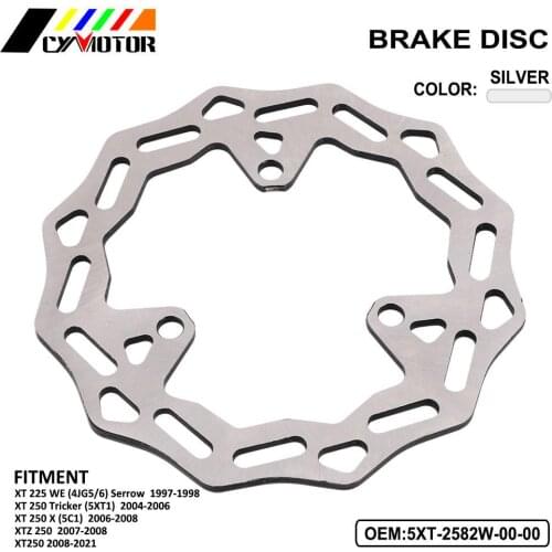 Motorcycle Steel Brake Disc Rotor For XT 225 WE Serrow 1997 1998 Tricker 04-06 XT250X XTZ250 XT250Z 07-08 XT250 2008-2021