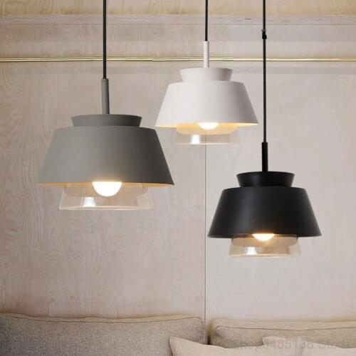 Nordic Glass LED Pendant Lights Dining Room Living Room Cafe Bar Lighting Bedroom Bedside Pendant Lamp Modern Led Hanging Lights