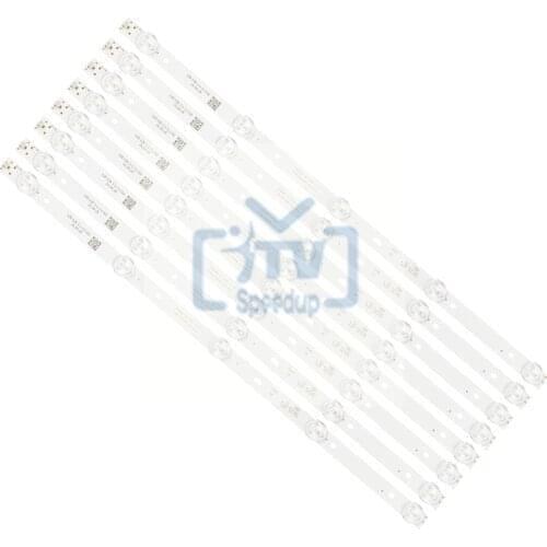 7set/56PCS LED Strip 5leds for 43PFF5459 42PUF6052 K420WD7 4708-K420WD-A3213K01 K420WDB TH-43C500C LE42D8800 LE42D59 43U7750