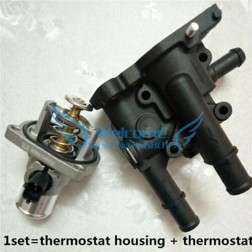 1set) Thermostat Housing Cover Thermostat for OPEL Astra Zafira Signum Vectra Chevrolet Cruze orlando croma vauxhall Insignia