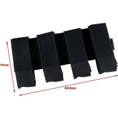 TMC3581-BK TMC D3CM Chest Rig 9mm SMG Bag Tactical New MP7 Micro 9mm Quadruple 4 Partition Mag Insert Pouch