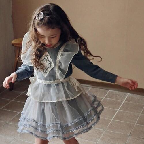 Spring 2021 Strawberry Shan Korean Childrens Clothing Girls' Multi-Layer Lace Tulle Tutu Skirt