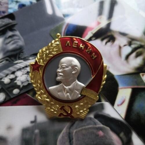 Top quality Soviet Order of the Red Banner Badge CCCP Orden Lenina USSR Pre Soviet Union Military Medals
