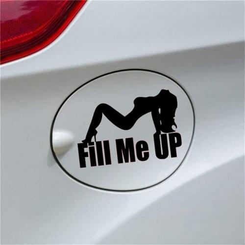 Fill Me Up Car Stickers Car Styling Fuel Tank Sticker Car Body Sticker Personality Car Decoration Stickers Interior Accessories