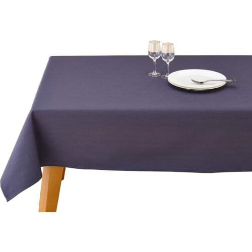 Zeren Home Light Indigo Blue Carefree Table Cloth 150x150 cm