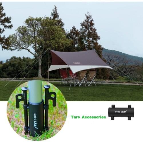 1/2/4Pcs Awning Pole Holder Outdoor Camping Canopy Shelter Tent Rod Iron Holder Tube Windproof Fixed Awnings Tent Accessories
