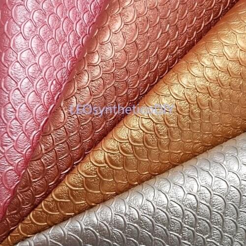 1PC 21X29CM Mermaid Fish Scales Faux Leather Fabric, Synthetic Leather Fabric Sheets, PU Leather sheets LEOsyntheticoDIY T215B