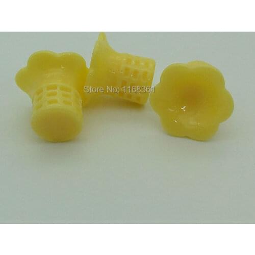 1pcs/lot resin solid yellow Icecream collect 18mm Cabochons Hair Bow Center Card Frame Making Craft DIY B407-4