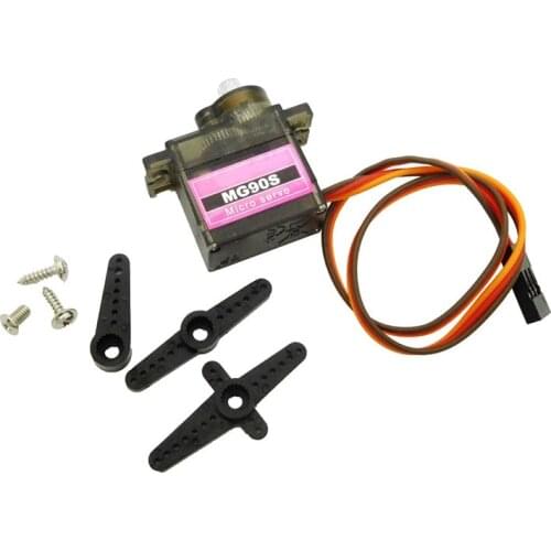 1pcs MG90S Micro Metal Gear High Speed Servo motor for RC Helicopter Plane Car Boat Kids toy DIY Accessory