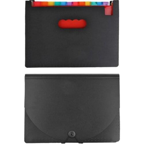 13 Pockets Expanding Files Folder A4 Organizer Multi-Layer Classification Folder Portable Business File Office Supplies Document
