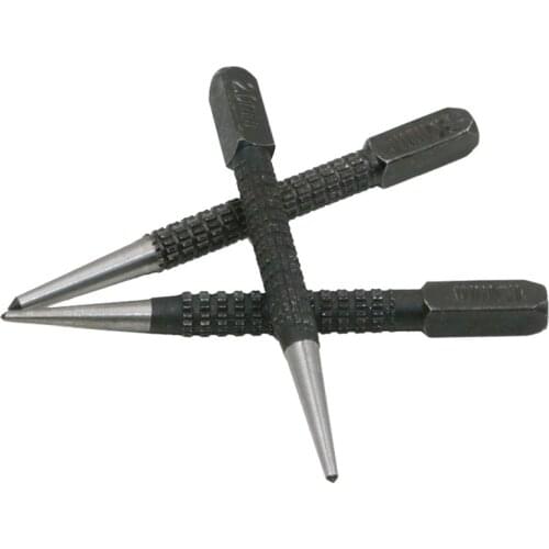 3Pcs 1.5 /2 /3mm Non-slip Center Punch High Carbon Steel Center Punch Alloy Steel Center Punch Metal Wood Marking Drilling Tool