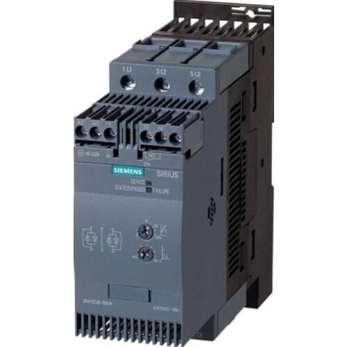 3RW3038-1BB04 3RW30381BB04 Soft Starter - 72 A Current Rating, 3RW30 Series, 37 kW Power Rating