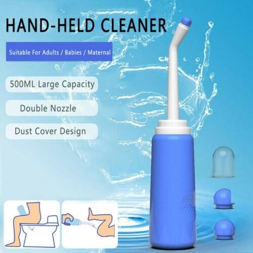 500ml Portable Empty Bidet Bottle Handheld Travel Toilet Hand SpraySeat Water