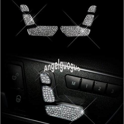 6PCS/SET Auto Seat Adjustment Button Switch Trim for Mercedes-benz GLK/GLA220/GL/ML/E260L Class