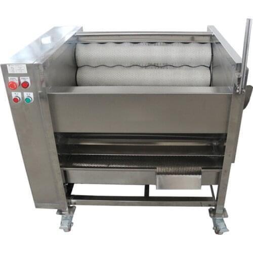 Automated Brush Roller Ginger Cassava Potato Carrot Washing Polishing Peeling Food Machine FREE CFR BY SEA