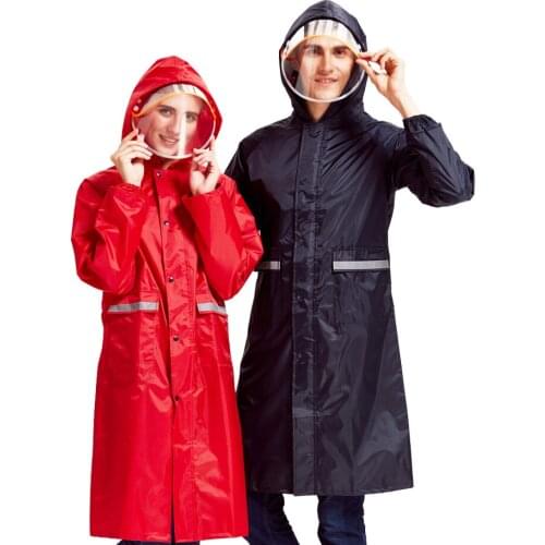 Raincoat Long Body Men Adult Single Fashion Thickened Women Waterproof One-Piece Poncho Rainproof Raincoat Jacket