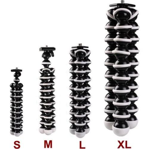 For GOPRO SLR Digital Camera Cell Phone Flexible Octopus Tripods L M S Size Stand Holder Tripod with Phone Bracket