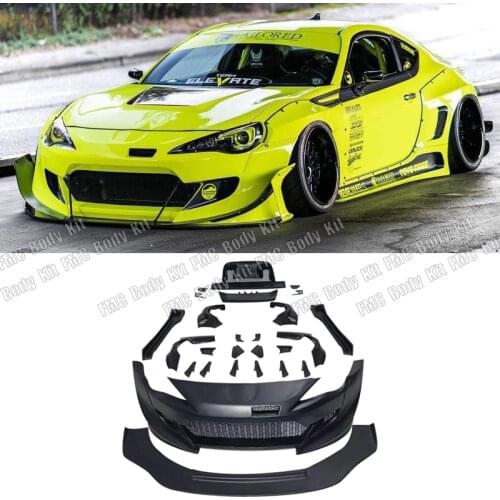 FRP Bumper Guard cover Trim Wide body wheel eyebrows Lip Spoiler For Toyota GT86 Subaru BRZ FT86 FRS Fiberglass Wide Body kit