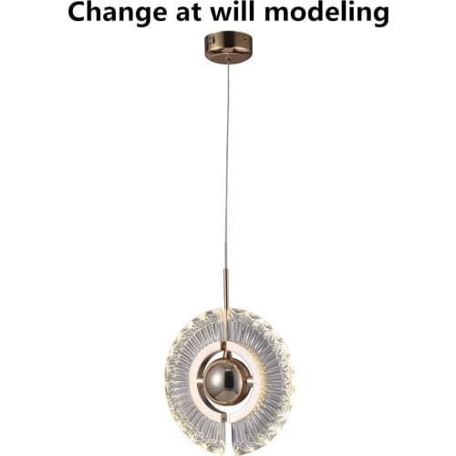 Crystal Chandeliers Nordic LED Lamp Indoor Lighting Fixture Decor Dining AC85-220V Modeling Unique Room Decor Hanging Lights