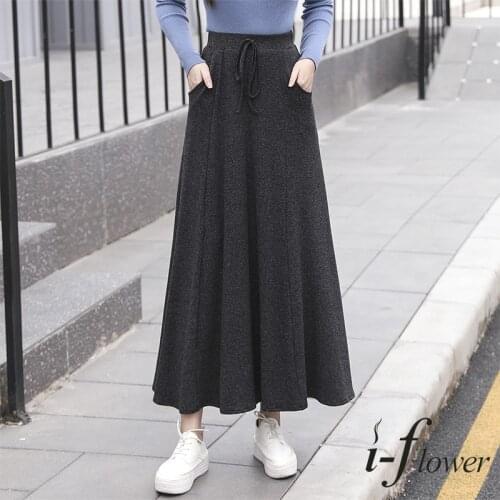 Женские трикотажные юбки I-Flower China At AliExpress