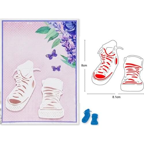 Customized dies canvas shoes Frame Metal Cutting Dies DIY Scrapbooking Stamps Craft Embossing Dies Cards Making Stencils dies