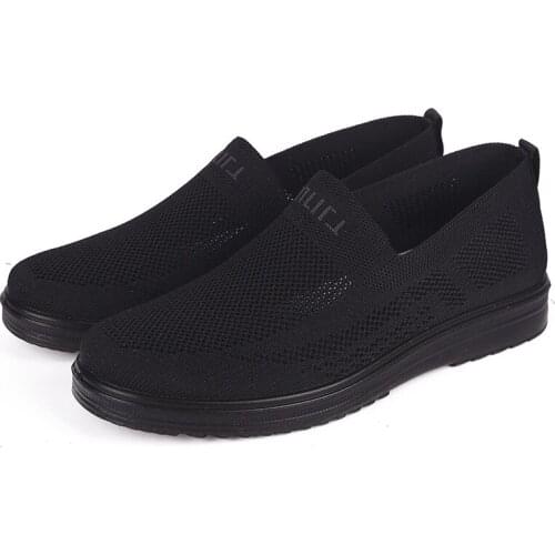 Hot Sale Latest Super Light High Quality Summer Mens Shoes Spring New Flying Woven Casual Trendy Shoes Sports Running Shoes