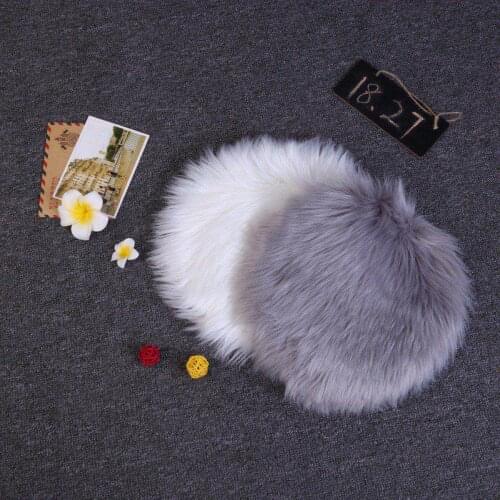 Soft Artificial Sheepskin Rug Chair Cover Artificial Wool Warm Hairy Carpet Seat Pad Skin Fur Area Rugs Warm Textile