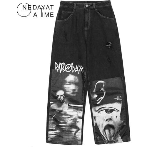 NEDAYATAIME Loose Jeans For Men