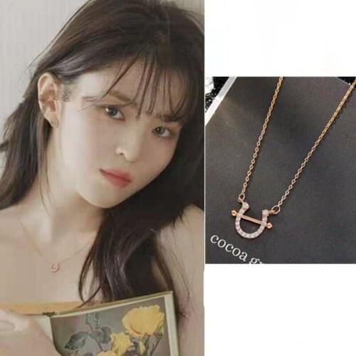 Horseshoe shape Han So Hee Nevertheless Although I know stars Korean Drama elegant high quality necklaces