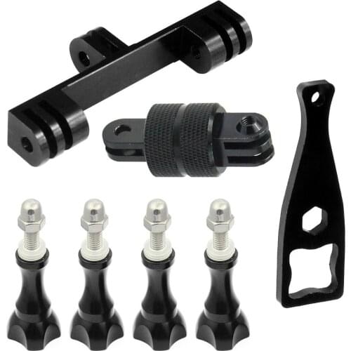 Underwater LED Light Monopod Stand Holder Double 360 Swivel Long Screws for Gopro 9/8/MAX for OSMO Action Tripod Mount