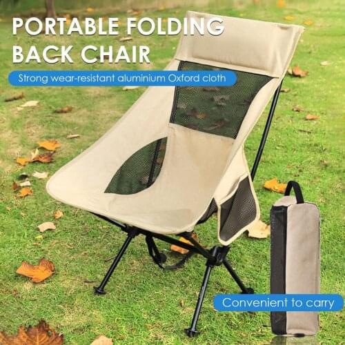 Fishing Chairs Portable Folding Bearing Up To 150kg Ultralight Folding Camping Chair For Hiking Fishing Garden Beach BBQs Chair