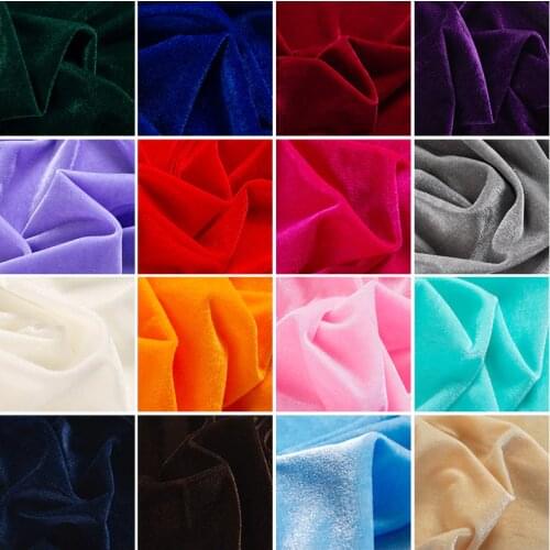 PPCrafts Conference On Gold Velvet Cloth Thick Black Background Red Cloth Decorated Tablecloth Curtain Fabric 240g/m D30