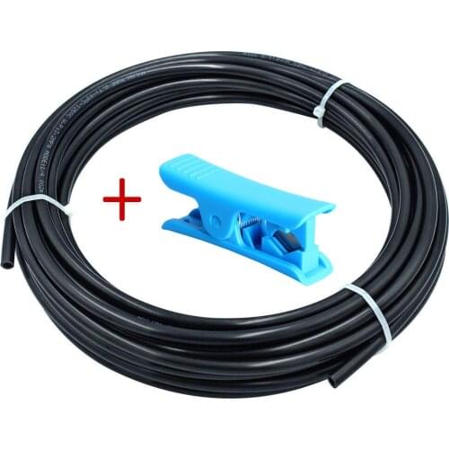 OD6mm ID4mm 10M 20M/65.8ft Black PE Pipe water hose Flexible Tube Hose for RO Water Filter System Aquarium Revers irrigation