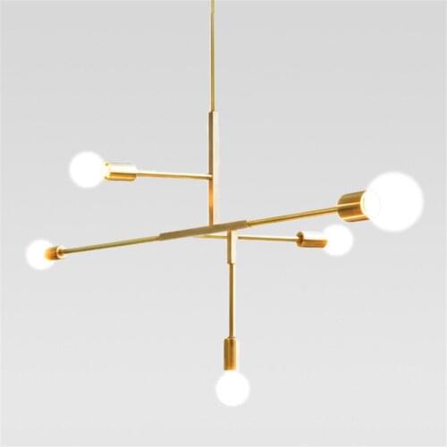 Indoor LED modern chandelier interior decoration home lighting creative design living room bedroom lamp / AC 220V warm light
