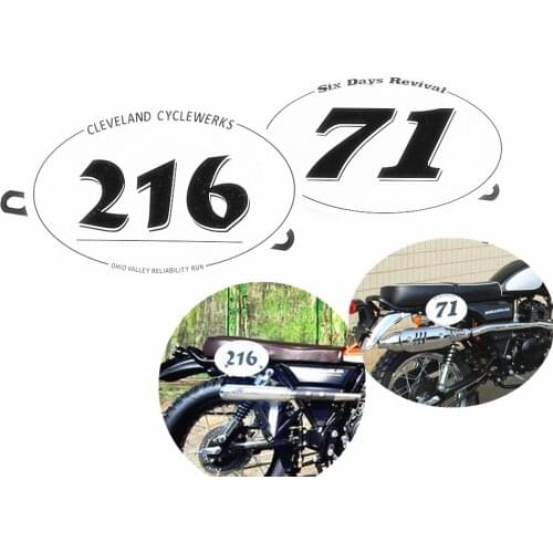 Universal Number Plate Decorative Light rider Ranger Retro Motorcycle Modified Coffee climbing Number plate