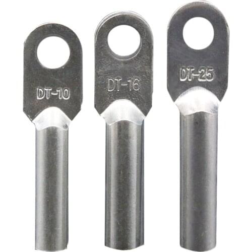 1pcs Copper Material Tin Plating Terminal Blocks Copper Wiring Terminal Blocks DT-10 DT-16 DT-25 DT-35 DT-50 DT-70 DT-95